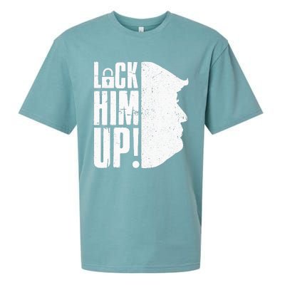 Lock Him Up Democrat Anti Trump Impeach 45 Resist Resign Sueded Cloud Jersey T-Shirt