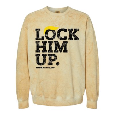 Lock Him Up! Anti Trump Resistance Movement! Colorblast Crewneck Sweatshirt