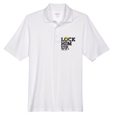 Lock Him Up! Anti Trump Resistance Movement! Men's Origin Performance Pique Polo