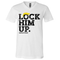 Lock Him Up! Anti Trump Resistance Movement! V-Neck T-Shirt