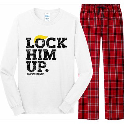 Lock Him Up! Anti Trump Resistance Movement! Long Sleeve Pajama Set