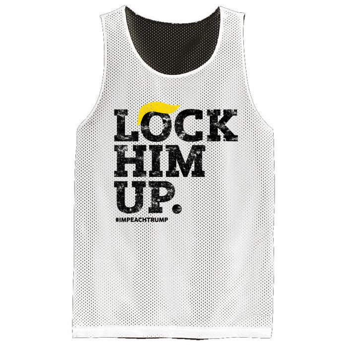 Lock Him Up! Anti Trump Resistance Movement! Mesh Reversible Basketball Jersey Tank