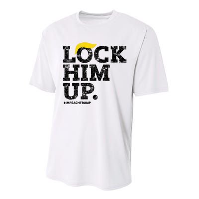 Lock Him Up! Anti Trump Resistance Movement! Performance Sprint T-Shirt