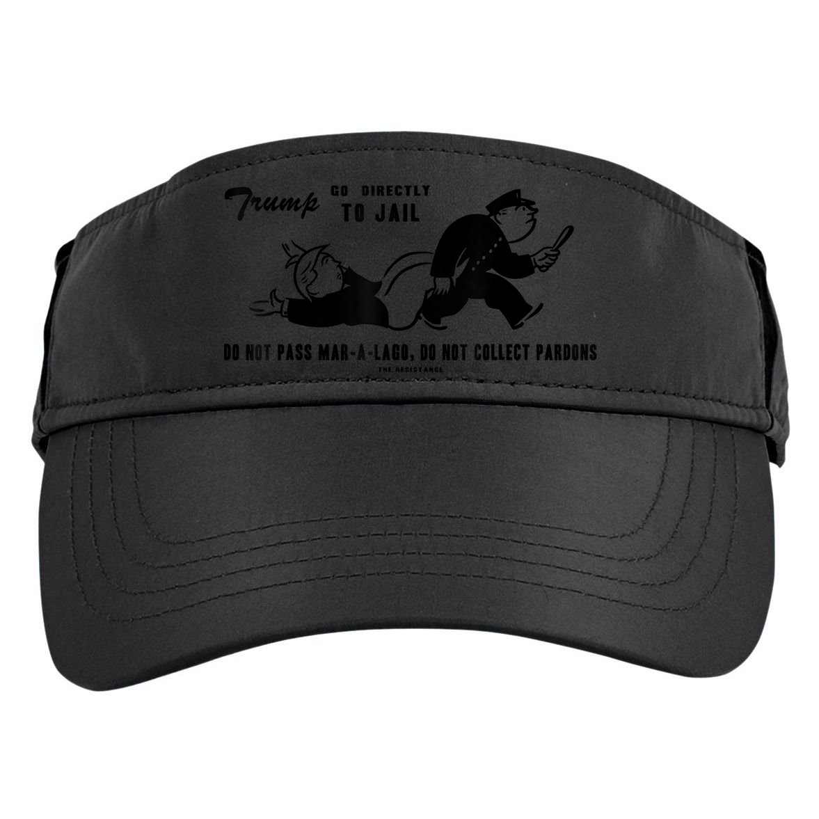 Lock Him Up Jail Trump Adult Drive Performance Visor