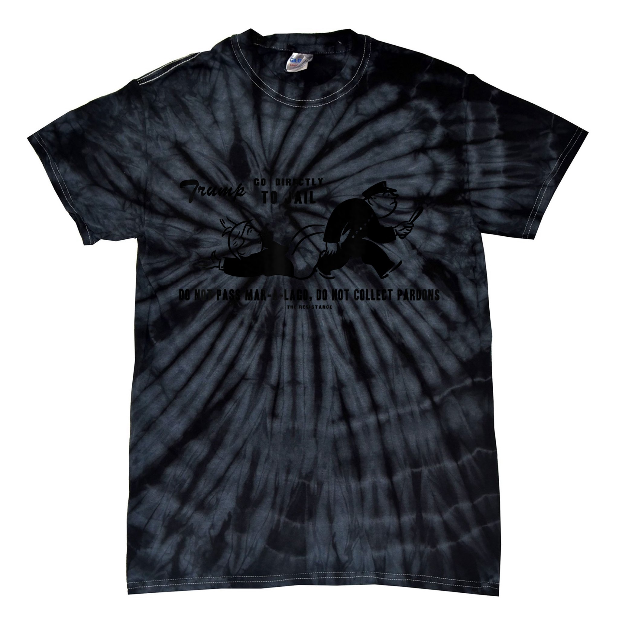 Lock Him Up Jail Trump Tie-Dye T-Shirt