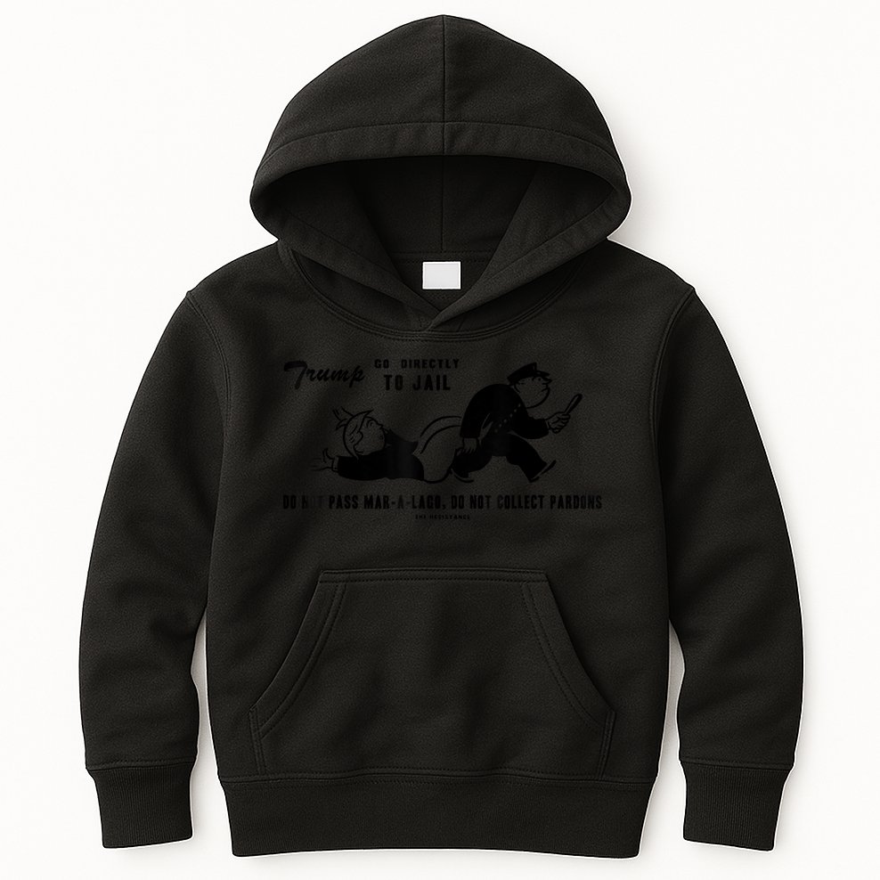 Lock Him Up Jail Trump Kids Hoodie
