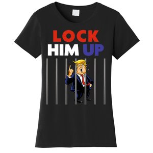 Lock Him Up Anti Trump Political Women's T-Shirt