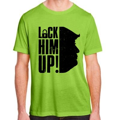 Lock Him Up Democrat Anti Trump Impeach 45 Resist Resign Adult ChromaSoft Performance T-Shirt