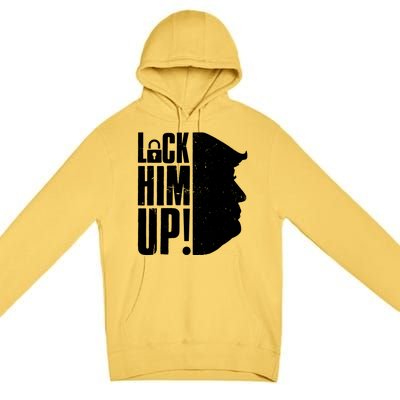 Lock Him Up Democrat Anti Trump Impeach 45 Resist Resign Premium Pullover Hoodie