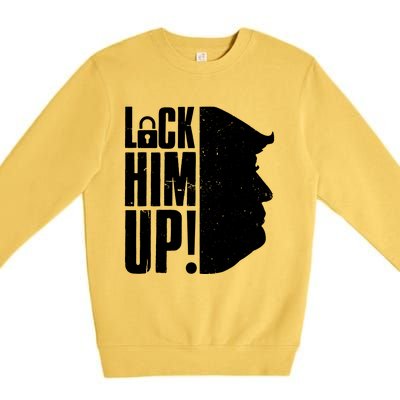 Lock Him Up Democrat Anti Trump Impeach 45 Resist Resign Premium Crewneck Sweatshirt