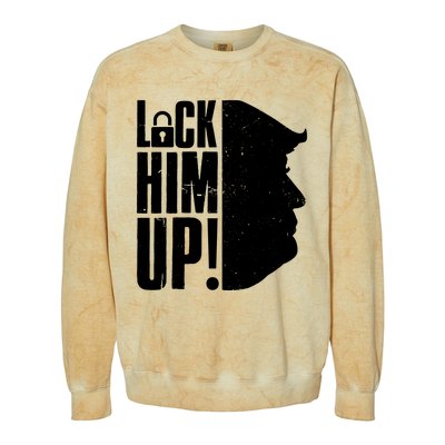 Lock Him Up Democrat Anti Trump Impeach 45 Resist Resign Colorblast Crewneck Sweatshirt