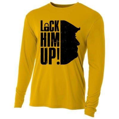 Lock Him Up Democrat Anti Trump Impeach 45 Resist Resign Cooling Performance Long Sleeve Crew