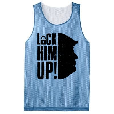 Lock Him Up Democrat Anti Trump Impeach 45 Resist Resign Mesh Reversible Basketball Jersey Tank