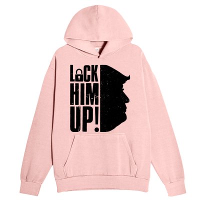 Lock Him Up Democrat Anti Trump Impeach 45 Resist Resign Urban Pullover Hoodie