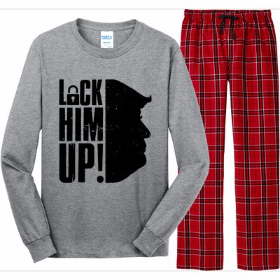 Lock Him Up Democrat Anti Trump Impeach 45 Resist Resign Long Sleeve Pajama Set