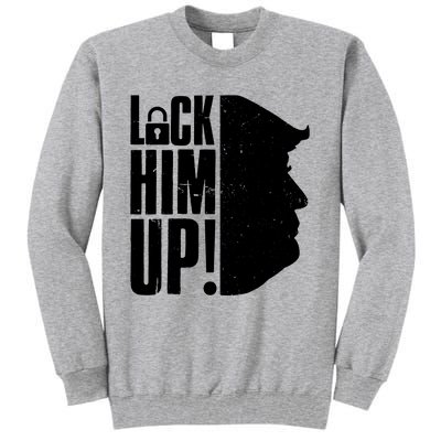 Lock Him Up Democrat Anti Trump Impeach 45 Resist Resign Tall Sweatshirt