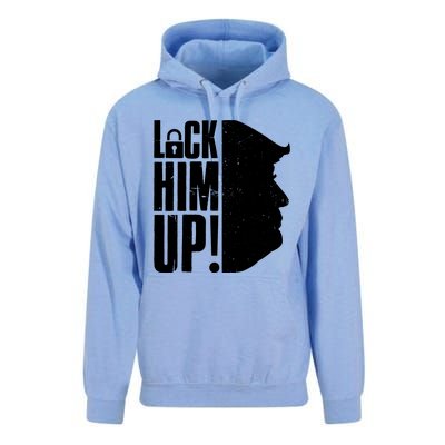 Lock Him Up Democrat Anti Trump Impeach 45 Resist Resign Unisex Surf Hoodie