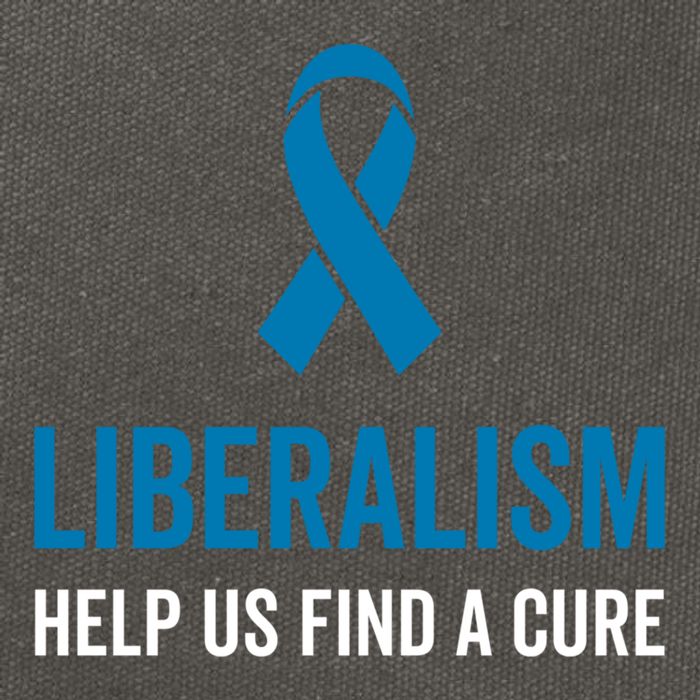 Liberalism Help Us Find A Cure Sarcastic Awareness Gift Cotton Canvas Backpack