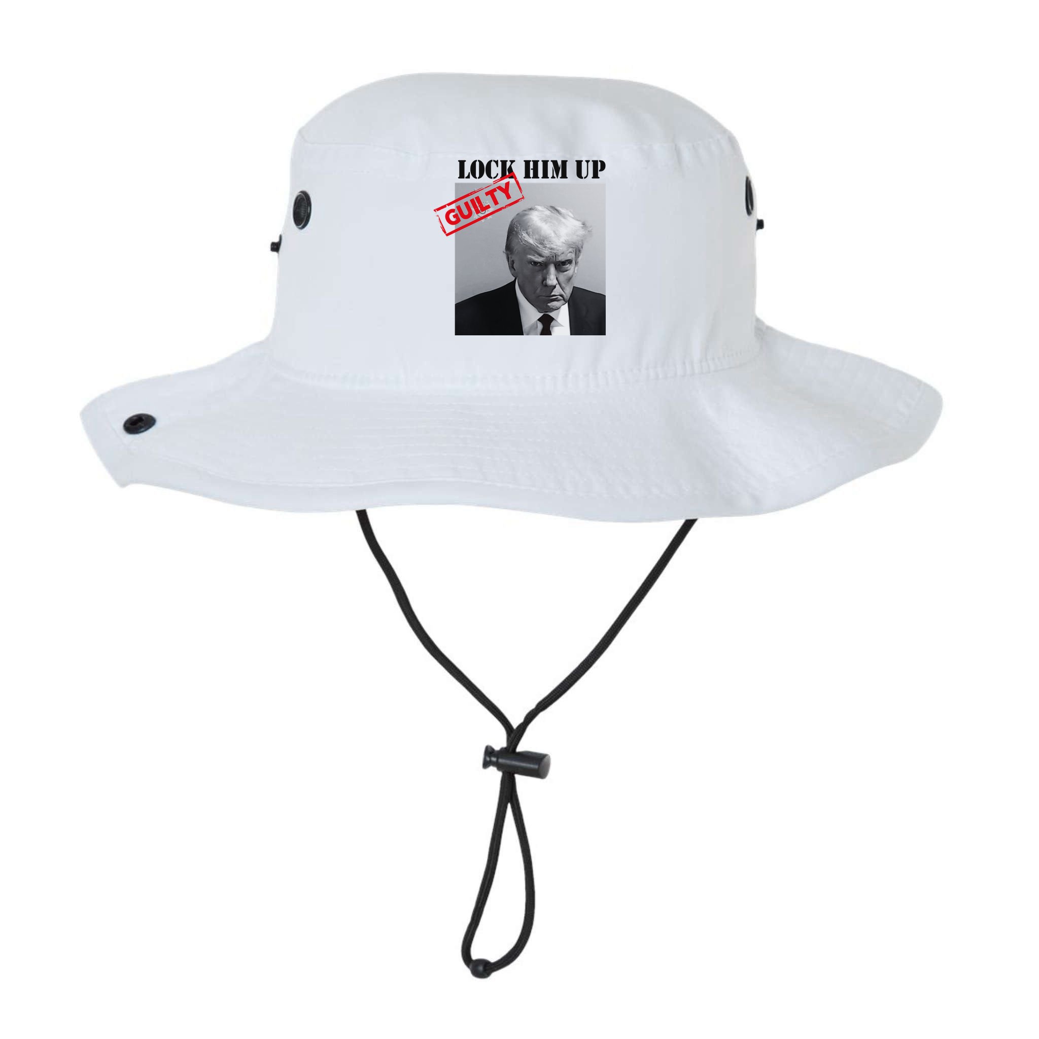 Lock Him Up Donald Trump Guilty Mugshot Bucket Hat