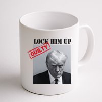 Lock Him Up Donald Trump Guilty Mugshot Coffee Mug