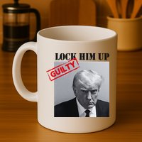 Lock Him Up Donald Trump Guilty Mugshot Mug