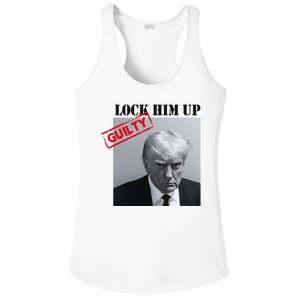 Lock Him Up Donald Trump Guilty Mugshot Ladies PosiCharge Competitor Racerback Tank