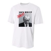 Lock Him Up Donald Trump Guilty Mugshot Youth Performance Sprint T-Shirt