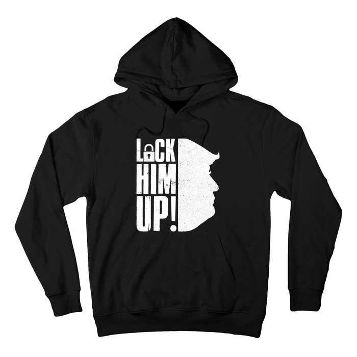 Lock Him Up Democrat Anti Trump Impeach 45 Resist Resign Hoodie