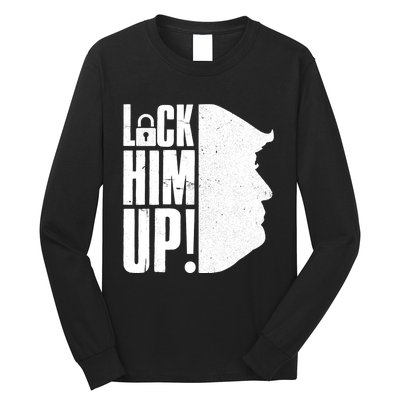 Lock Him Up Democrat Anti Trump Impeach 45 Resist Resign Long Sleeve Shirt