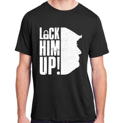 Lock Him Up Democrat Anti Trump Impeach 45 Resist Resign Adult ChromaSoft Performance T-Shirt