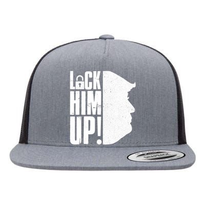 Lock Him Up Democrat Anti Trump Impeach 45 Resist Resign Flat Bill Trucker Hat