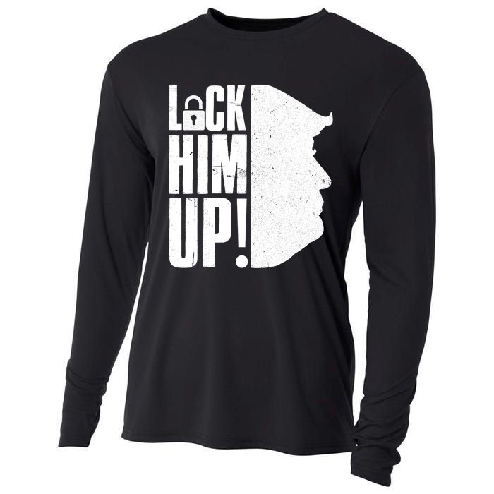 Lock Him Up Democrat Anti Trump Impeach 45 Resist Resign Cooling Performance Long Sleeve Crew