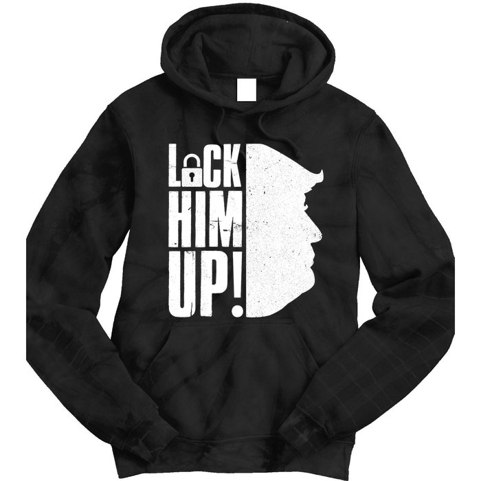 Lock Him Up Democrat Anti Trump Impeach 45 Resist Resign Tie Dye Hoodie