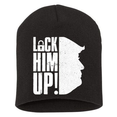 Lock Him Up Democrat Anti Trump Impeach 45 Resist Resign Short Acrylic Beanie