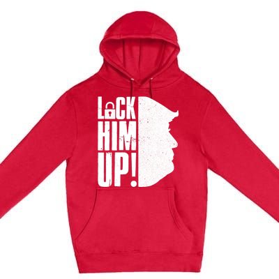 Lock Him Up Democrat Anti Trump Impeach 45 Resist Resign Premium Pullover Hoodie