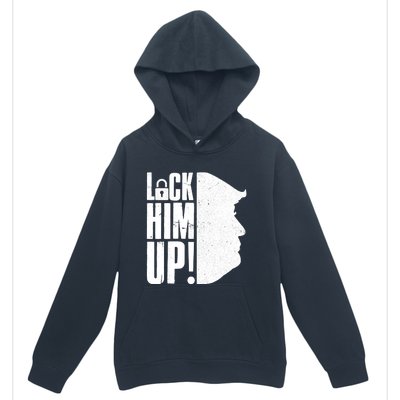 Lock Him Up Democrat Anti Trump Impeach 45 Resist Resign Urban Pullover Hoodie