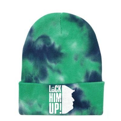 Lock Him Up Democrat Anti Trump Impeach 45 Resist Resign Tie Dye 12in Knit Beanie