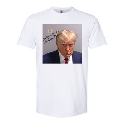 Lock Him Up Funny Hilary Clinton Donald Trump Mugshot Softstyle® CVC T-Shirt