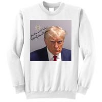 Lock Him Up Funny Hilary Clinton Donald Trump Mugshot Sweatshirt