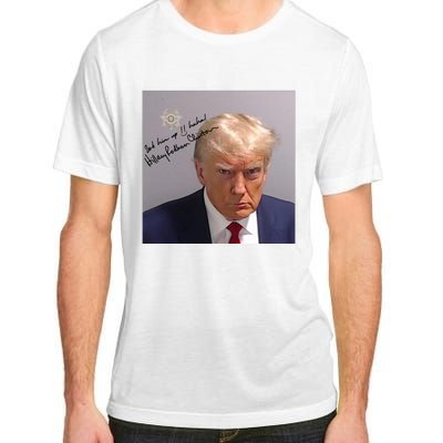 Lock Him Up Funny Hilary Clinton Donald Trump Mugshot Adult ChromaSoft Performance T-Shirt