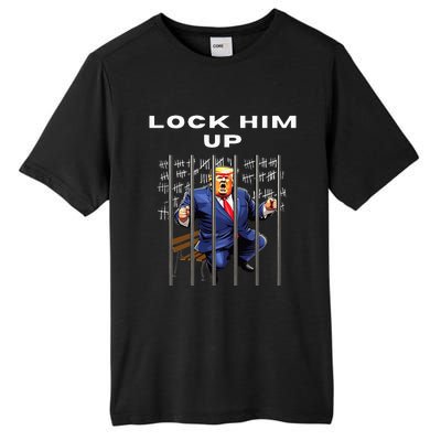 Lock Him Up Antitrump Djt Incarceration Jail Trump Tall Fusion ChromaSoft Performance T-Shirt