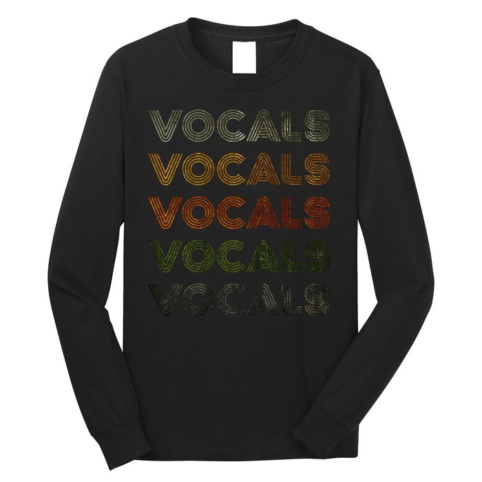 Love Heart Vocals Grunge Vintage Style Black Vocals Long Sleeve Shirt