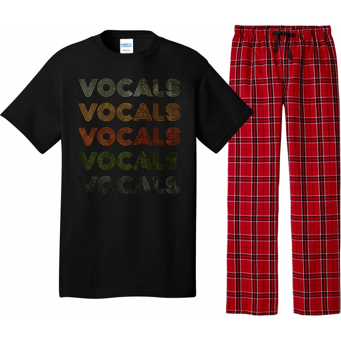 Love Heart Vocals Grunge Vintage Style Black Vocals Pajama Set