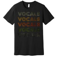 Love Heart Vocals Grunge Vintage Style Black Vocals Premium T-Shirt