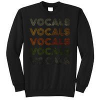 Love Heart Vocals Grunge Vintage Style Black Vocals Tall Sweatshirt