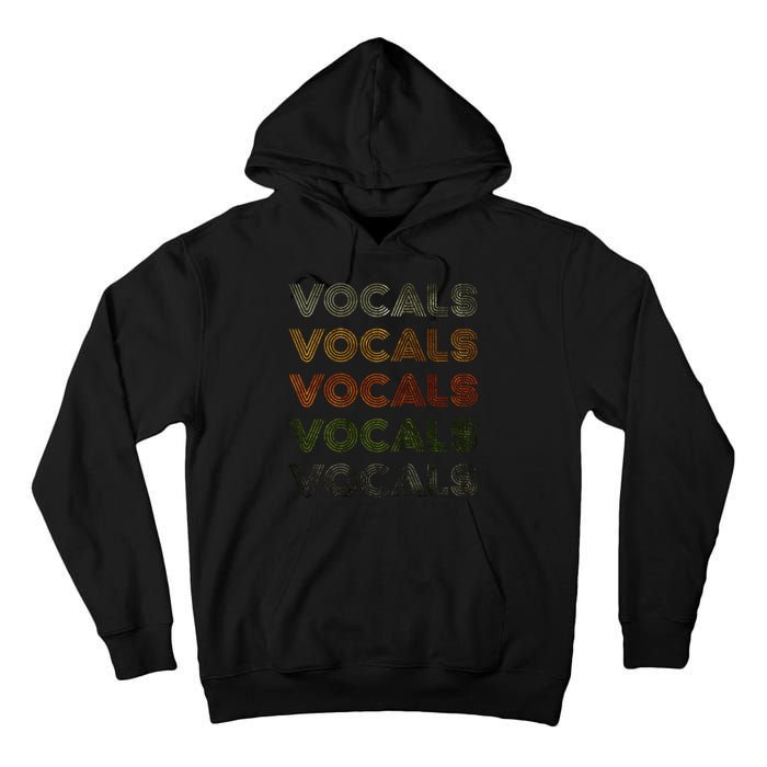 Love Heart Vocals Grunge Vintage Style Black Vocals Tall Hoodie