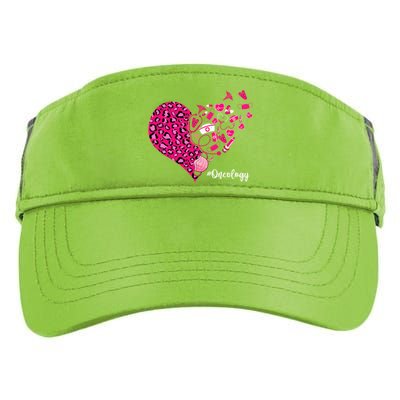 Leopard Heart Valentines Day Cute Stethoscope Oncology Nurse Gift Adult Drive Performance Visor