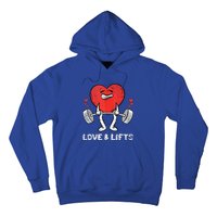 Lifting Heart Valentines Day Love Fitness Gym Workout Hoodie