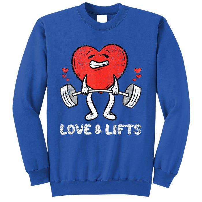 Lifting Heart Valentines Day Love Fitness Gym Workout Sweatshirt