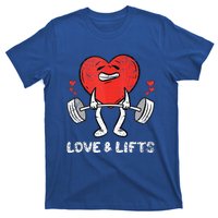 Lifting Heart Valentines Day Love Fitness Gym Workout T-Shirt